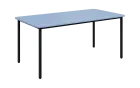 JSBR 170N Jídelní stůl 1700 x 900 mm, deska blankyt / podnož černá